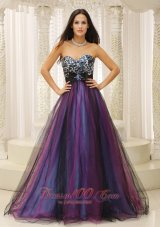 Leopard Tulle Dresses for Quinceanera Colorful Belt