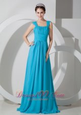 Square Prom Dress Ruched Throughout Straps Empire