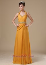Two Styles Design Halter Spaghetti Straps Prom / Evening Dress