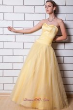 Gold Prom Dress Ruch Design Your Own