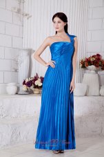 Royal Blue Prom Dress for Junior One Shoulder