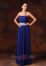 2013 New Arrival Blue Prom dresses Appliques