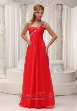 2013 Prom Dress Beaded One Shoulder Chiffon