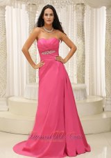 Rose Pink Bridesmaid Dress for Wedding Appliques