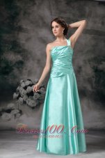 One Shoulder Pleated Dress for Prom Girl Beading