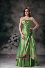 Discount Green Prom Maxi Dress Sweetheart Column