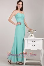 Apple Green Chiffon Beading Prom Dress for Junior