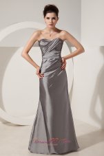 Satin Grey Beads 2013 Prom Dress with High Quality