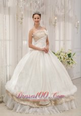 Ball Gown Strapless Floor-length Taffeta Dress for Quince