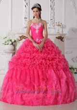 Modest Quinceanera Dress Floral Beading Strapless