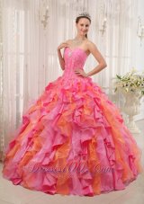 Sweetheart Beading Multi-color Quinceanera Dress Ball Gown