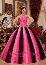 Strapless Colorful Sweet 15 Dress Floor-length