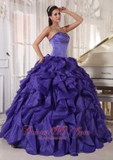 Layer Strapless Quinceanera Dress Navy Blue