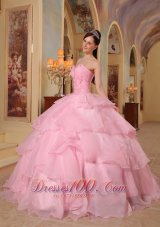 Sweet 16 Dress Pink Layer Sweetheart Chiffon