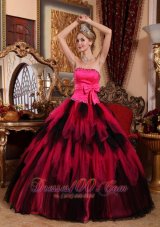 Wonderful Strapless Tulle Tulle Beading Quinceanera Dress