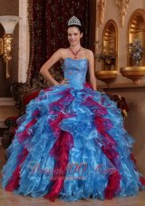 2013 Exclusive Organza Beading Dress Up for Quinceaneras
