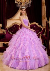 Lavender Quinceanera Dress Sweetheart Beading Floor-length