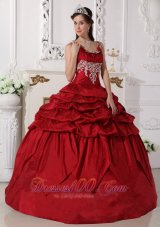 Wine Red Scoop Quinceanera Dress Under 200 Beading