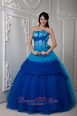 Under 200 Quinceanea Dress Ruch Hand Flowers Sequins