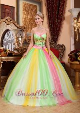 Latest Quinceanera Dress Sweetheart Tulle Beading