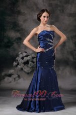 Royal Blue 17 Prom Dress Mermaid Brush
