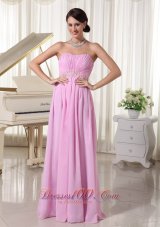 Appliques Baby Pink Prom Dress Under 150