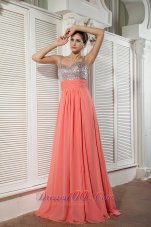 Heavy Beading Watermelon Red teenager prom Holiday Dress