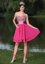 Beaded Decorate Bust Prom / Cocktail Party Dress