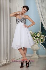 Beaded Bust Prom / Homecoming Dress Knee-length