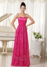 Hot Pink Leopard Chiffon Prom Dress Beaded Sweetheart