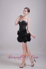 Sexy Ruched Prom Nightclub Gown Sweetheart Mini-length Satin