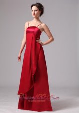 Wonderful Wine Red Mother Dress Spaghetti Straps Satin