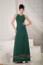 Dark Green Mother Of The Bride Dress Empire Scoop