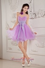 Lavender A-line Prom / Homecoming Dress Mini