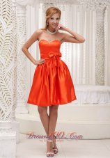 Orange Bowknot Bridesmaid Dress 2013