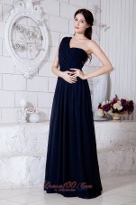 Formal Empire One Shoulder Brush Train Prom Evening Dress