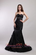 Mermaid Beading Sweetheart Court Train Prom / Evening Dress