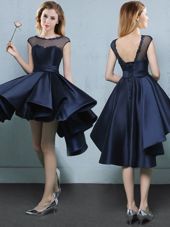 Cap Sleeves Appliques Lace Up Dama Dress for Quinceanera