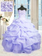 Top Selling Champagne Sweetheart Neckline Beading and Ruffles 15 Quinceanera Dress Sleeveless Lace Up
