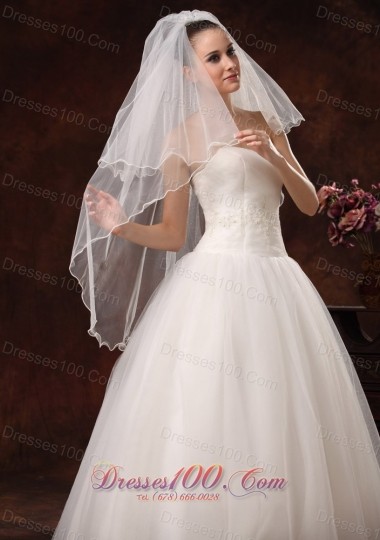 Graceful Wedding Veils Two-tiers Elbow