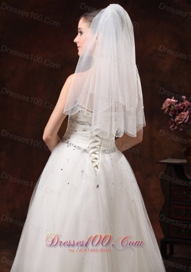 Graceful Wedding Veils Two-tier Tulle for Sale