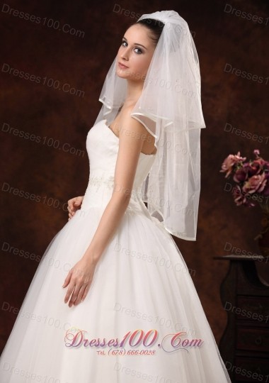 Two-Layers Tulle Wedding Veil Elbow Length