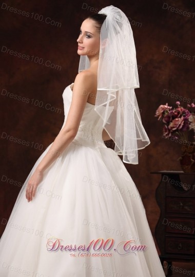 Beautiful Wedding Veil Two-Layers Elbow Length