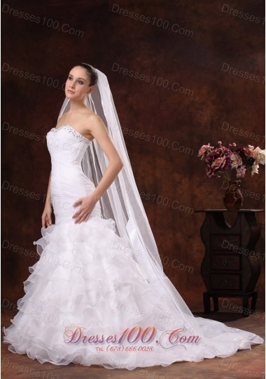 Classical Organza Veil for Wedding Low Price