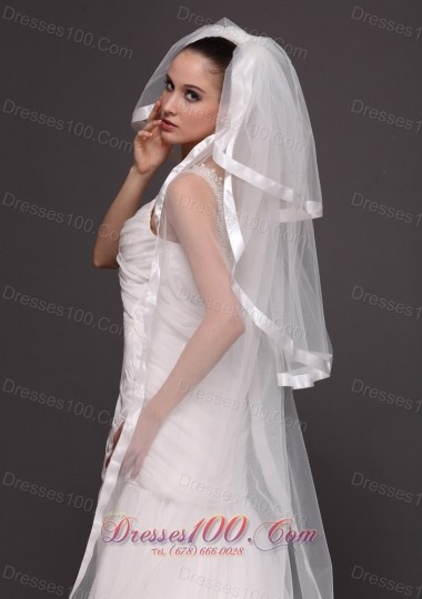 Three Layers Waterfall Bridal Veils For Wedding