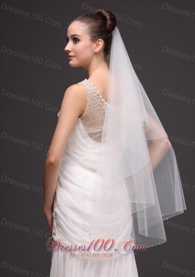 Wedding Tulle Two-tiered 2013 beaded