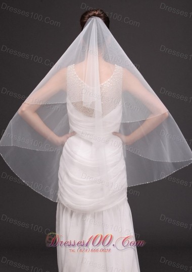 Wedding Tulle Two-tiered 2013 beaded