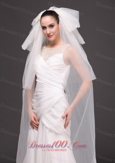 New Bridal Veils Four-tiered Wedding Tulle