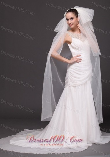 New Bridal Veils Four-tiered Wedding Tulle