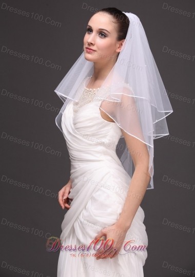 Wedding Veil 2013 Ribbon Edge two tiered